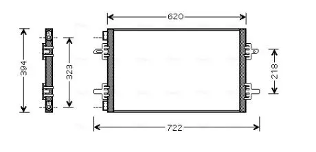 Радіатор кондиціонера AVA COOLING RTA5294