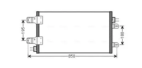 Радиатор кондиционера AVA COOLING RTA5443