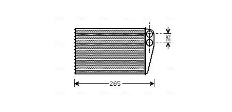 Радиатор отопителя салона AVA AVA COOLING RTA6354