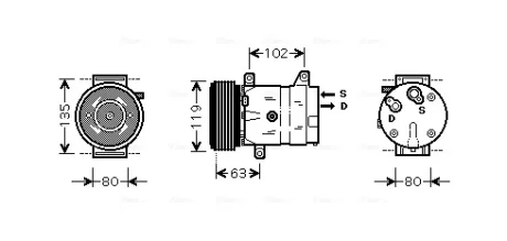 Автозапчасть AVA COOLING RTAK440