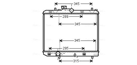 Радіатор, охолодження двигуна AVA COOLING SZ2111