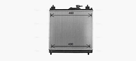 AVA SUZUKI Радіатор системи охолодження двигуна IGNIS III 1.2 16- AVA COOLING SZ2163