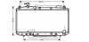 Радиатор охлаждения двигателя RAV4 20i AT+-AC 00 (Ava) AVA COOLING TO2301 (фото 1)