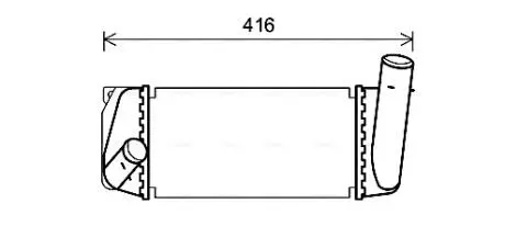 AVA TOYOTA Інтеркулер AURIS 1.4 D-4D 12-, COROLLA 1.4 D-4D 06- AVA COOLING TO4668