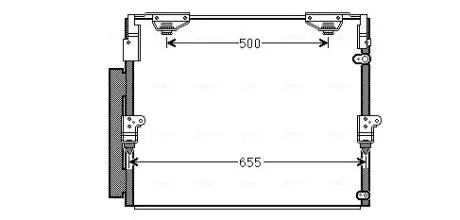 Радиатор кодиционера AVA COOLING TO5560D