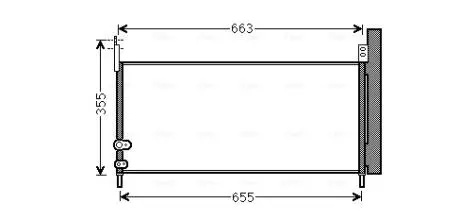 Радиатор кондиционера AVA AVA COOLING TO5576D
