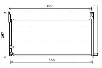 Радіатор кодиціонера AVA COOLING TO5692D