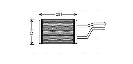 Радиатор печки AVA COOLING TO6326