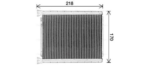 Теплообменник, Система отопления салона AVA COOLING TO6782