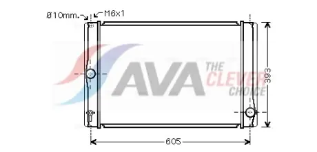 Автозапчасть AVA COOLING TOA2400