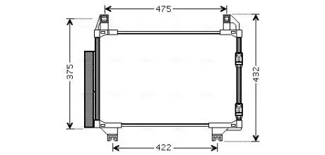 Автозапчасть AVA COOLING TOA5404D