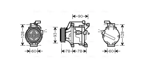 Компресор кондиціонера AVA COOLING TOAK443