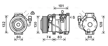 Автозапчасть AVA COOLING TOAK611