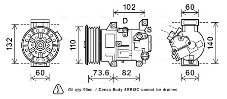 Автозапчасть AVA COOLING TOAK683