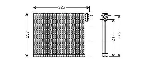Випаровувач кондиціонера AVA COOLING TOV484