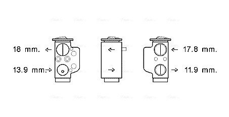 Расширительный клапан AVA COOLING VN1367
