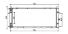 AVA VW Радіатор системи охолодження двигуна TRANSPORTER T4 90- AVA COOLING VN2094 (фото 1)