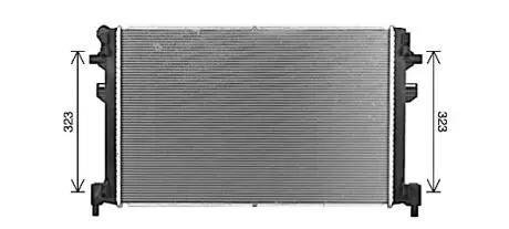 Радиатор охлаждения двигателя VW Passat 2.0D 15- (выр-во AVA) AVA COOLING VN2426