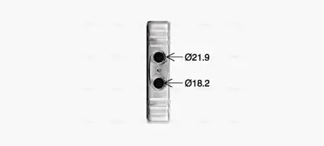 Радиатор отопителя салона Skoda Fabia 15>, Rapid 13>, VW Polo 09> Behr ver. AVA COOLING VN6434