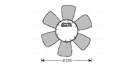 Вентилятор охолодження двигуна VW Passat -93 AVA COOLING VN7524 (фото 1)