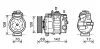 Компресор кондиціонера Audi Q7 04-15/VW Touareg02-18/Passat 01-04/Porsche Cayenne 3.0D--6.0 03-07 AVA COOLING VNAK321 (фото 1)