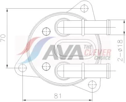 Охолоджувач оливи AVA COOLING VO3311