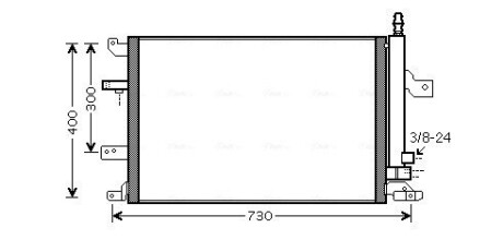 Радіатор кодиціонера AVA COOLING VO5138D