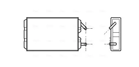 Радиатор печки AVA COOLING VO6041