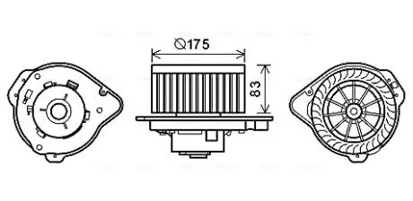 Компрессор салона AVA COOLING VO8174