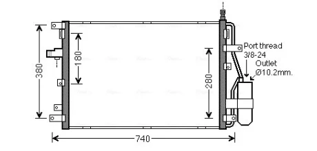 Автозапчасть AVA COOLING VOA5158D