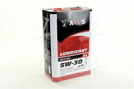 Масло моторное Gold Sint 5W-30 (4 л) Axxis 48021043868