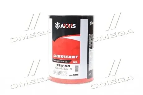 Олива трансмисс. 75W-90 GL-4 / GL-5 (Каністра 10л) Axxis Ax-1009
