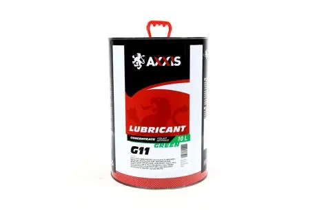 Антифриз <> GREEN концентрат G11 (-80C) (Каністра 10л) Axxis Ax-1019
