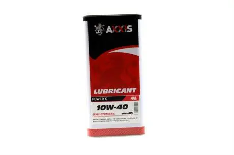 Олива моторн. 10W-40 Power Х (Каністра 4л) Axxis AX-2034