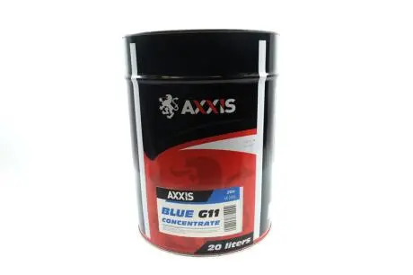 Антифриз <> BLUE концентрат G11 (-80C) (Каністра 20л/22,4кг) Axxis AX-2095