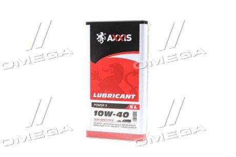 Олива моторн. 10W-40 Power Х (Каністра 5л) Axxis AX-2177