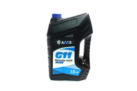 Антифриз BLUE G11 Сoolant Ready-Mix -36°C <> (синій) (Каністра 10кг) Axxis AX-P999-G11B RDM10