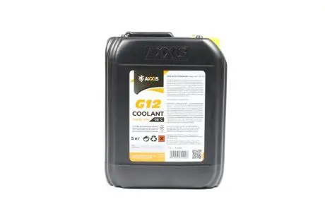 Антифриз YELLOW G12 Сoolant Ready-Mix -36°C <> (жовтий) (Каністра 5кг) Axxis AX-P999-G11Ye RDM5