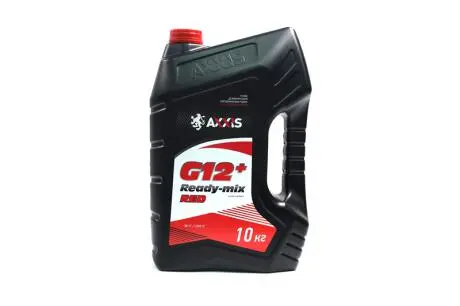 Антифриз RED G12+ Сoolant Ready-Mix -36°C <> (красный) (Канистра 10кг)) Axxis AX-P999-G12R RDM10