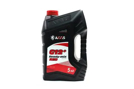 Антифриз RED G12+ Сoolant Ready-Mix -36°C <> (красный) (Канистра 5кг)) Axxis AX-P999-G12R RDM5