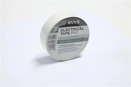 Ізолента біла 19mm*10 <> Axxis ET-912 W