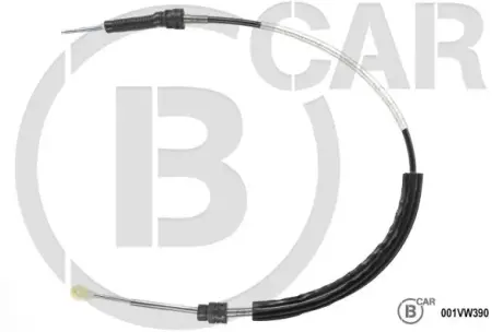 Трос привода коробки передач B CAR 001VW390