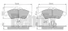 КОЛОДКИ ТОРМОЗНЫЕ MERCEDES SPRINTER 95&gt; 901-905 ПЕРЕД Bendix 510270 (фото 1)