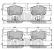 КОЛОДКИ ТОРМОЗНЫЕ OPEL COMBO ПЕРЕД Bendix 510412 (фото 1)