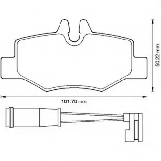 Тормозные колодки, дисковый тормоз.) Bendix 573222B