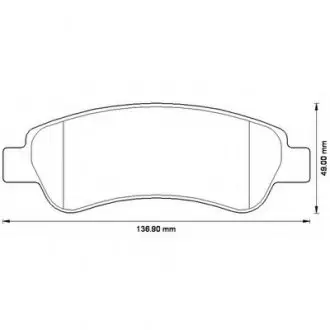 Тормозные колодки, дисковый тормоз.) Bendix 573274B