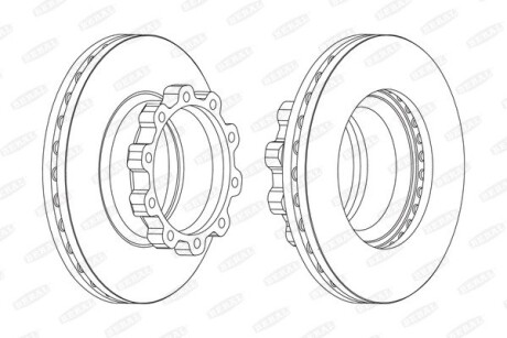 Тормозной диск, SCANIA BERAL BCR170A