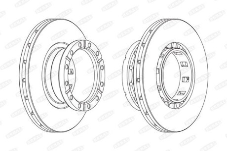 Гальмівний диск BERAL BCR318A