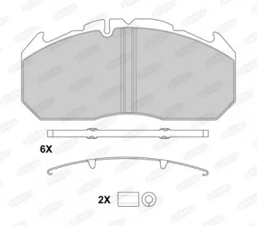 Тормозные колодки, WVA 29030, WVA 29113 BERAL BCV29030BK