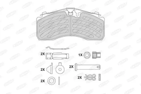 Автозапчасть BERAL BCV29257TK